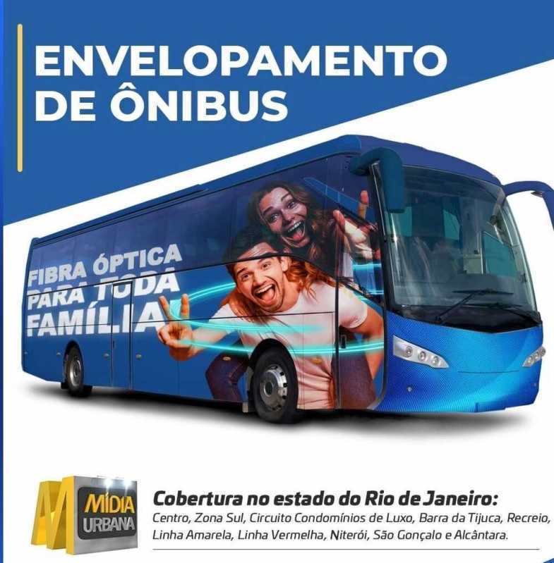 Envelopamento de ônibus Vila Andrade - Mídia Ooh Envelopamento