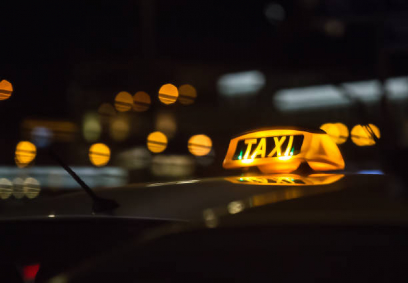 Luminoso de Led Táxi Contato Whashington Luiz - Luminoso de Táxi