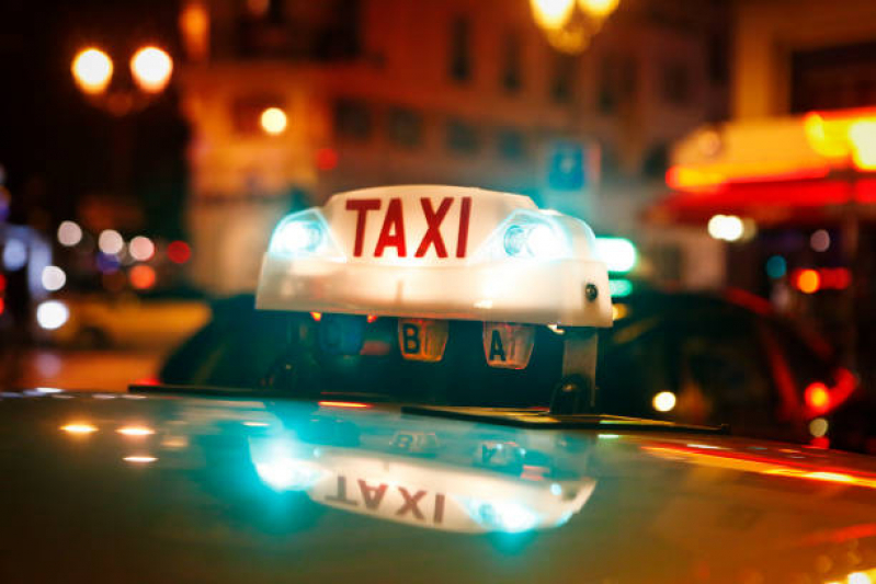 Luminoso de Táxi Led Contato Jardim Bonfiglioli - Luminoso para Táxi