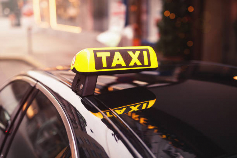 Luminoso para Táxi Led Contato Anália Franco - Luminoso de Led para Táxi