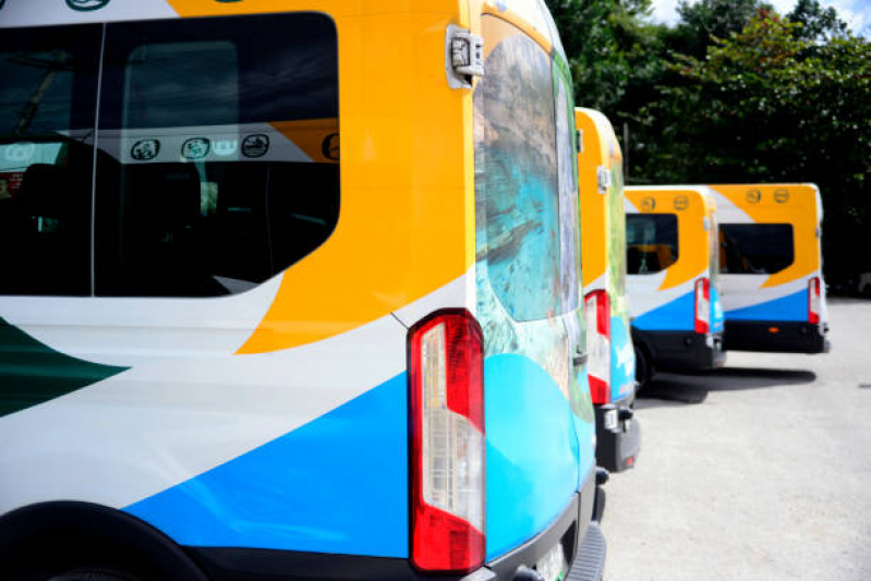 Serviço Adesivagem de ônibus Orçar Vila Paulina - Serviço de Envelopamento ônibus